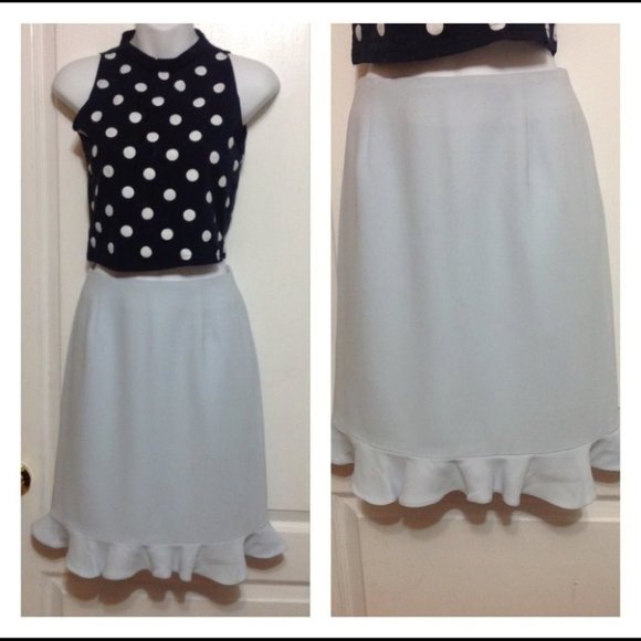 y2k  Baby blue ruffle midi skirt - Picture 5 of 6